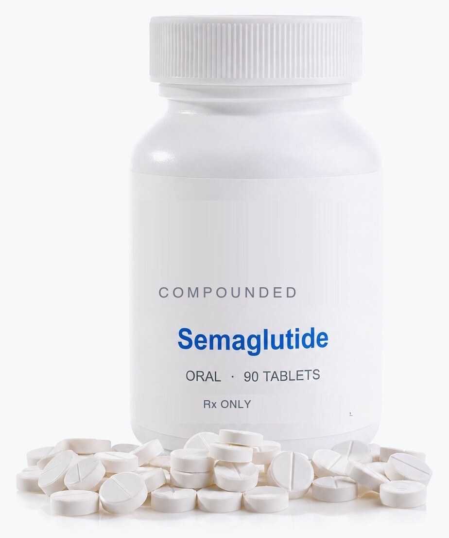 Compounded oral semaglutide tablets